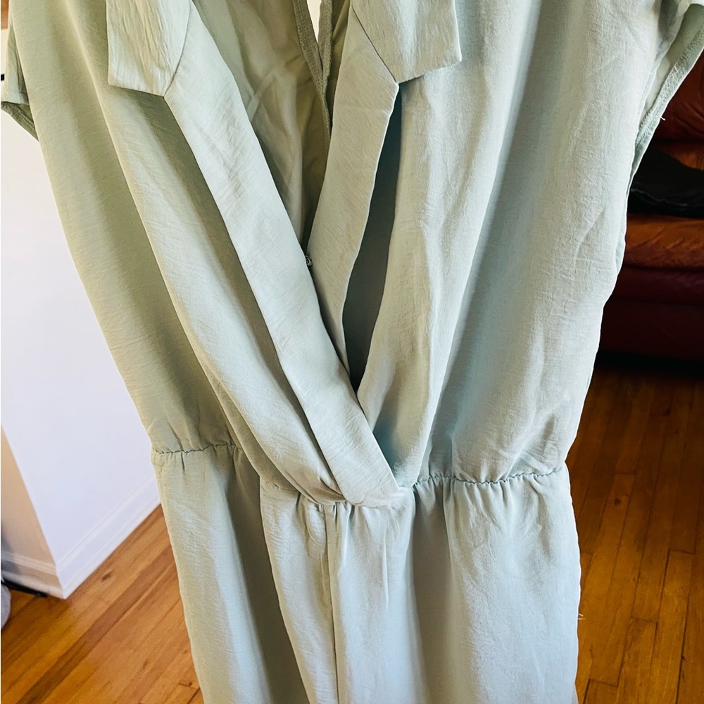 Elegant Light Blue Romper